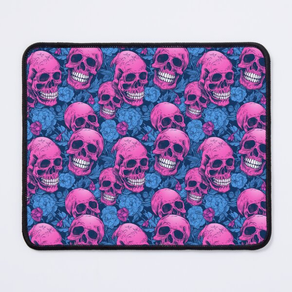 Item preview, Blue & Pink Skulls Composite Overlay Pattern #2 designed and sold by ARTficiallyAnon.