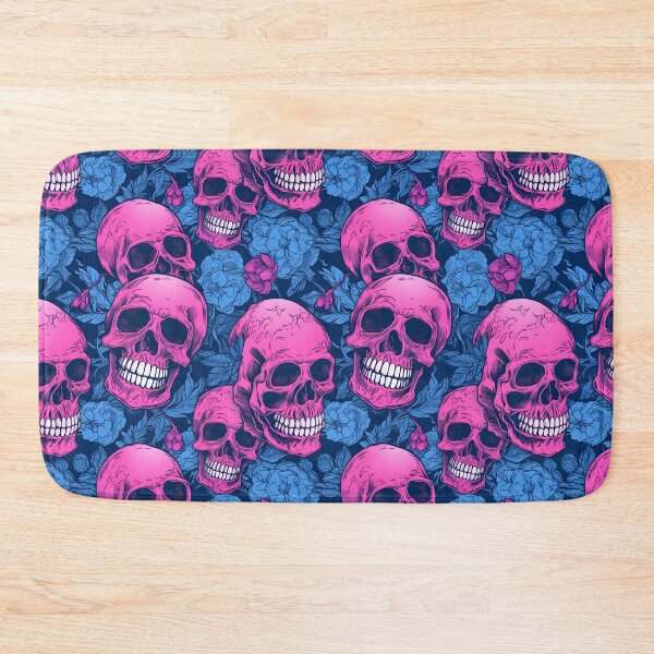Item preview, Blue & Pink Skulls Composite Overlay Pattern #2 designed and sold by ARTficiallyAnon.