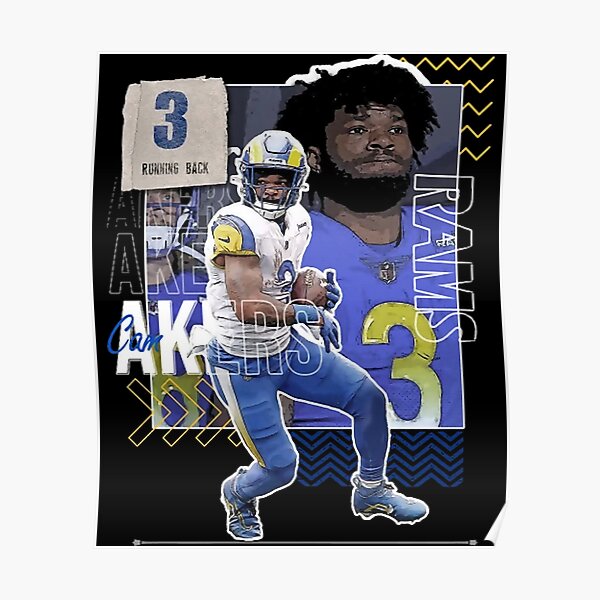 Cam Akers 3 Los Angeles Rams football player poster gift shirt