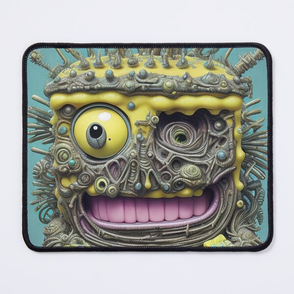 Item preview, Sponge Cartoon monster yellow spooky child kids children, square pants designed and sold by Cyber Kids.