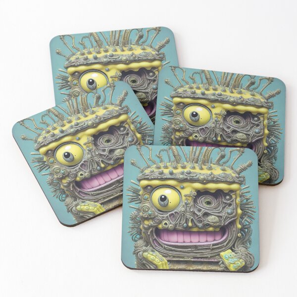 Item preview, Sponge Cartoon monster yellow spooky child kids children, square pants designed and sold by Cyber Kids.