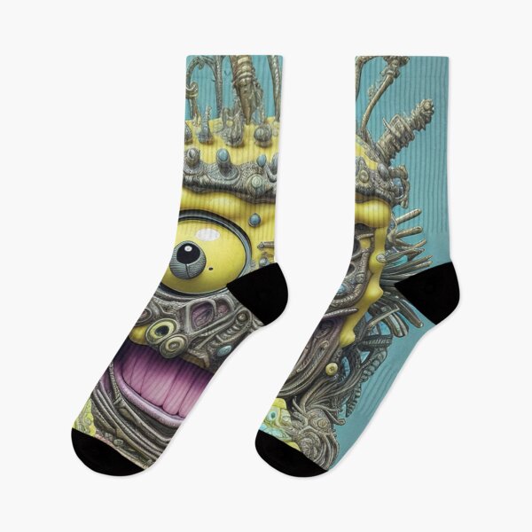 Item preview, Sponge Cartoon monster yellow spooky child kids children, square pants designed and sold by Cyber Kids.