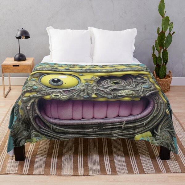 Item preview, Sponge Cartoon monster yellow spooky child kids children, square pants designed and sold by Cyber Kids.