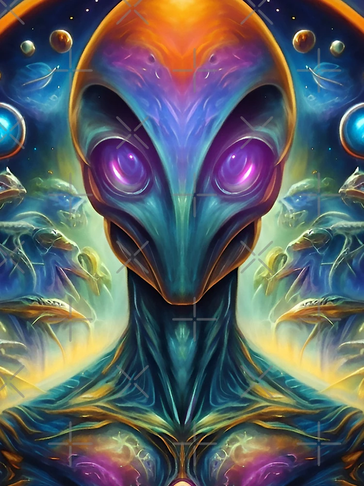 Thumbnail 4 of 4, iPhone Case, Multidimensional Alien designed and sold by RemonMichel.