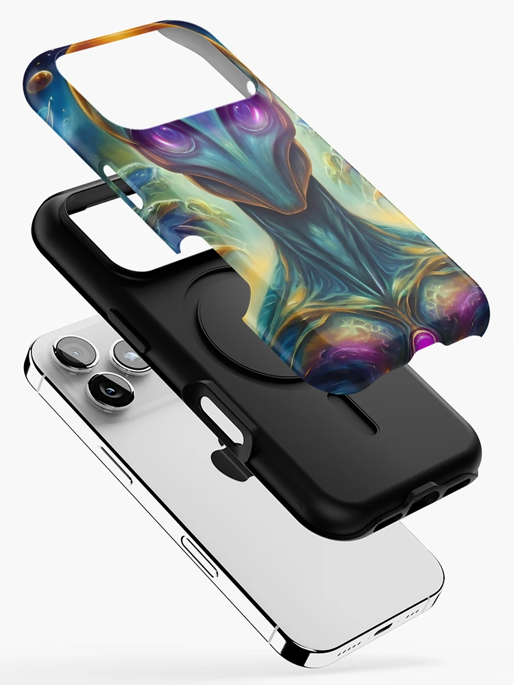 Thumbnail 2 of 4, iPhone Case, Multidimensional Alien designed and sold by RemonMichel.