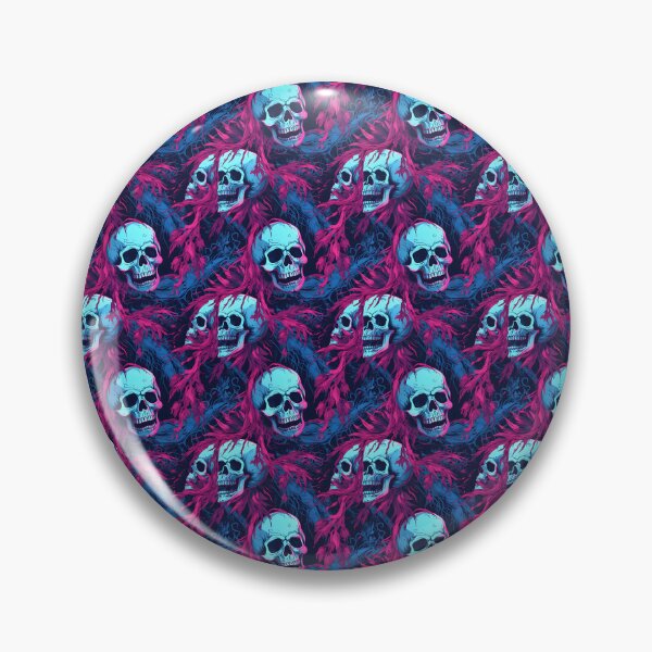 Item preview, Blue & Pink Skulls Composite Overlay Pattern #3 designed and sold by ARTficiallyAnon.