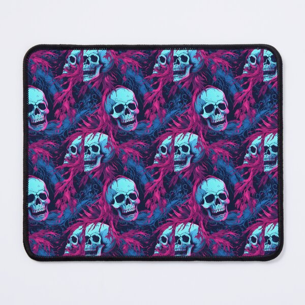 Item preview, Blue & Pink Skulls Composite Overlay Pattern #3 designed and sold by ARTficiallyAnon.
