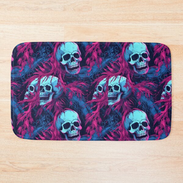 Item preview, Blue & Pink Skulls Composite Overlay Pattern #3 designed and sold by ARTficiallyAnon.