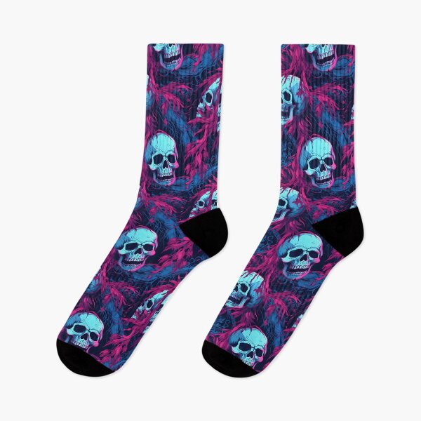 Item preview, Blue & Pink Skulls Composite Overlay Pattern #3 designed and sold by ARTficiallyAnon.