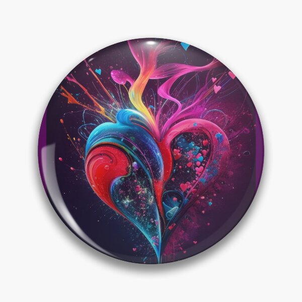 Item preview, Neonart Splashhart heart designed and sold by Exilyos-Arts.