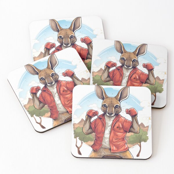 Item preview, kangaroo boxing." designed and sold by TotoyCreation.