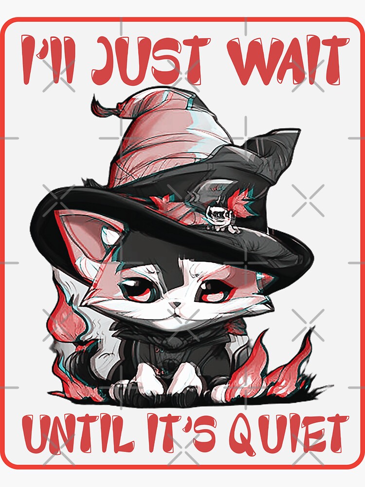 Scaredy Cats Sticker for Sale by HeartattackJack