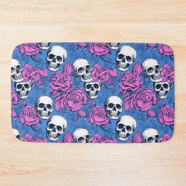 Item preview, Blue & Pink Skulls Composite Overlay Pattern #4 designed and sold by ARTficiallyAnon.
