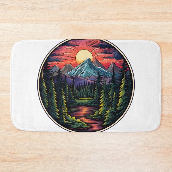 Item preview, Nature With Mountains | Classic T-Shirt, Sticker designed and sold by NicolasGlowArt.