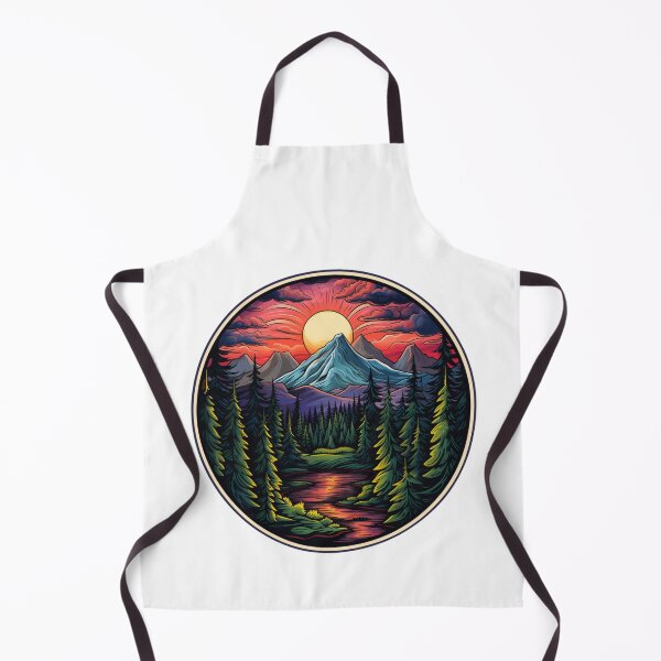 Item preview, Nature With Mountains | Classic T-Shirt, Sticker designed and sold by NicolasGlowArt.