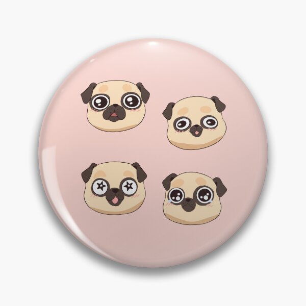 Item preview, Cute funny pug face pack designed and sold by Yaragold.