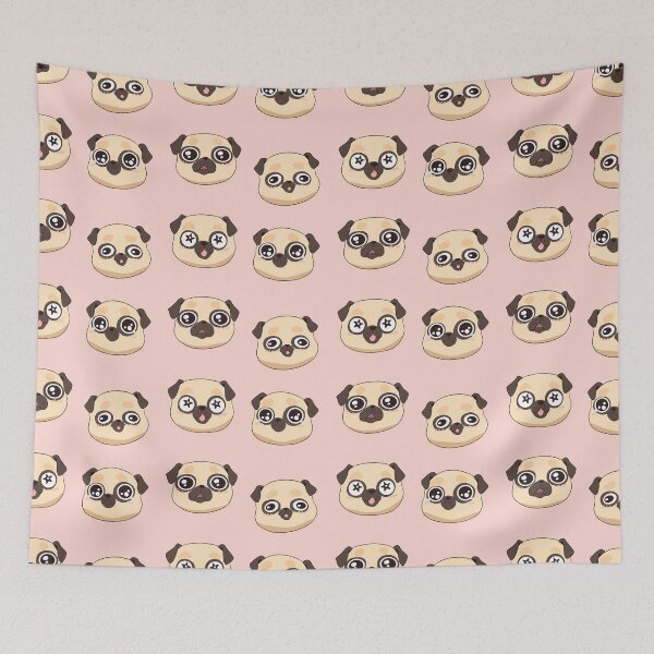 Item preview, Cute funny pug face pack designed and sold by Yaragold.