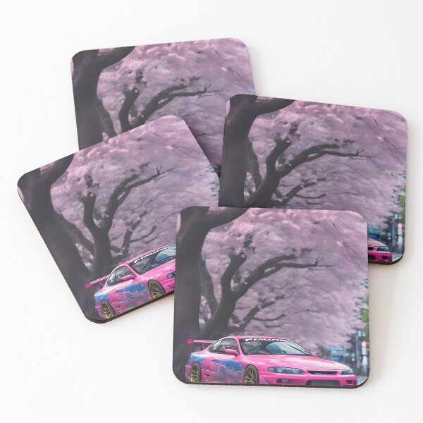 Item preview, Pink sports car in Tokyo under cherry tree designed and sold by MartialArtisan.