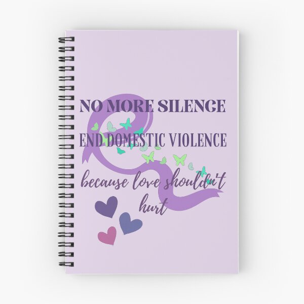 Item preview, No More Silence End Domestic Violence. Domestic Violence Awareness Ribbon designed and sold by Rebel-Design.
