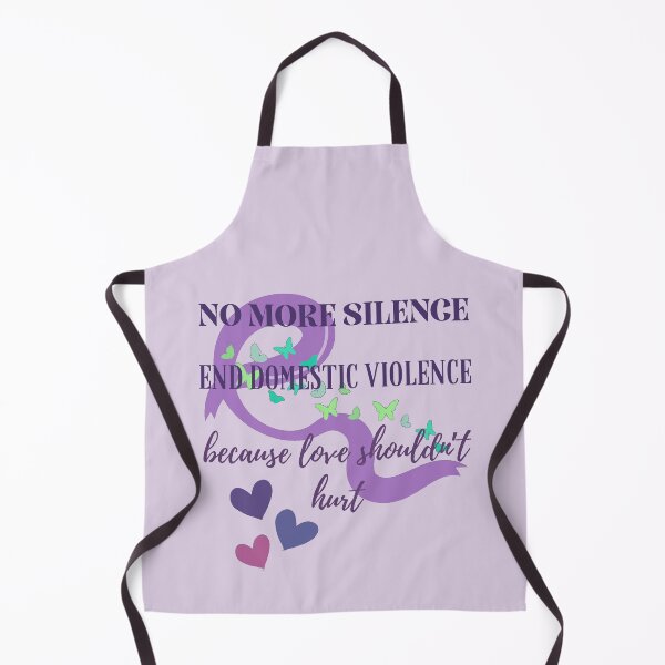 Item preview, No More Silence End Domestic Violence. Domestic Violence Awareness Ribbon designed and sold by Rebel-Design.