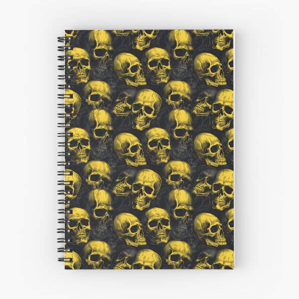 Item preview, Charcoal and Yellow Skulls Composite Overlay Pattern #1 designed and sold by ARTficiallyAnon.