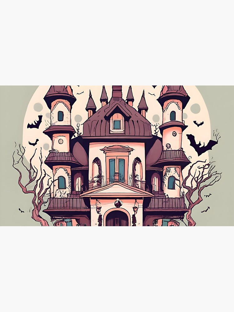 Thumbnail 4 of 4, Coffee Mug, Halloween Spooky Castle Drawing designed and sold by Patricks-Art.