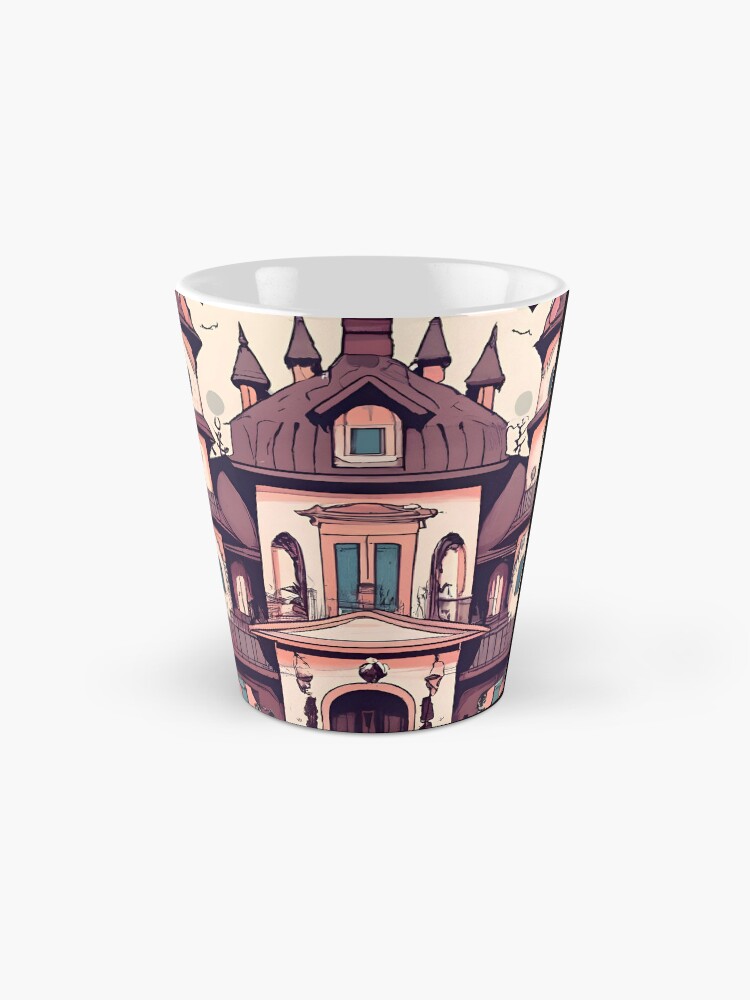Thumbnail 2 of 4, Coffee Mug, Halloween Spooky Castle Drawing designed and sold by Patricks-Art.