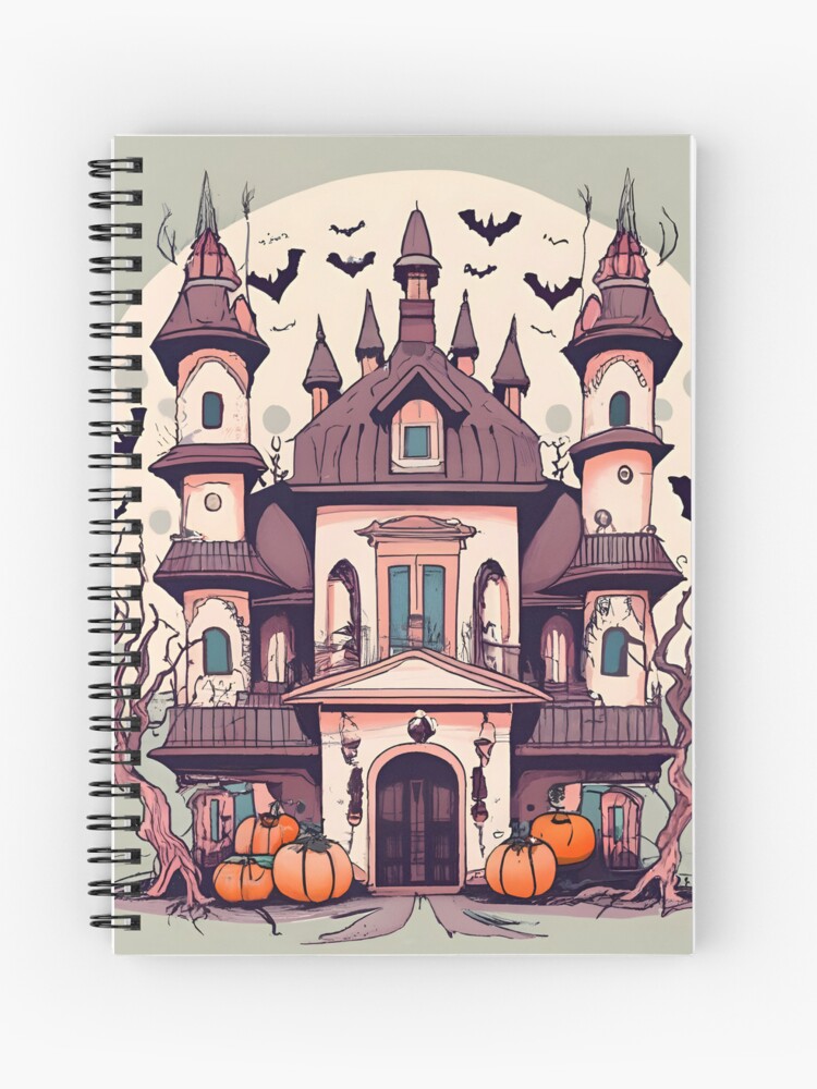 Thumbnail 1 of 3, Journal, Halloween Spooky Castle Drawing designed and sold by Patricks-Art.