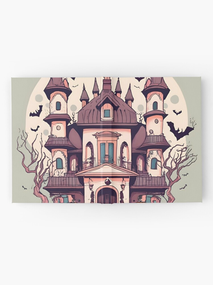 Thumbnail 2 of 3, Journal, Halloween Spooky Castle Drawing designed and sold by Patricks-Art.