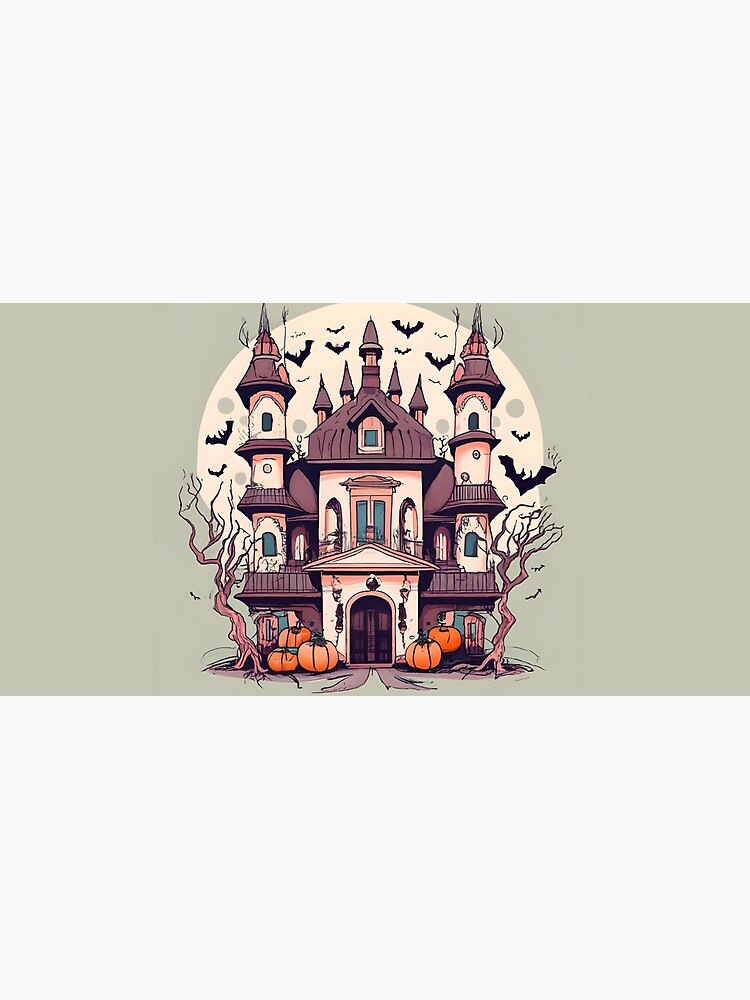 Thumbnail 5 of 5, Mouse Pad, Halloween Spooky Castle Drawing designed and sold by Patricks-Art.