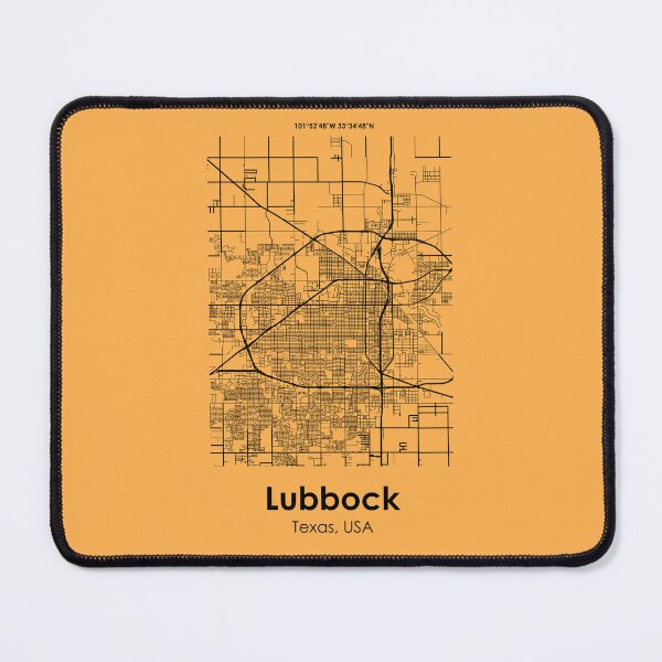 Item preview, Lubbock, Texas, USA, City Road Map designed and sold by 2BROSMAPS1.