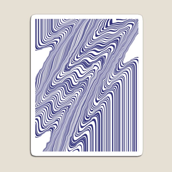Item preview, Abstract Wavy Lines On A White Background designed and sold by ZagackaYo.