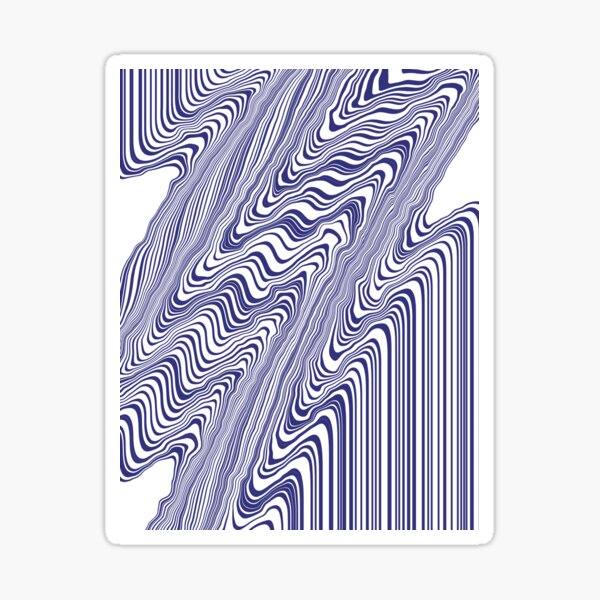 Item preview, Abstract Wavy Lines On A White Background designed and sold by ZagackaYo.
