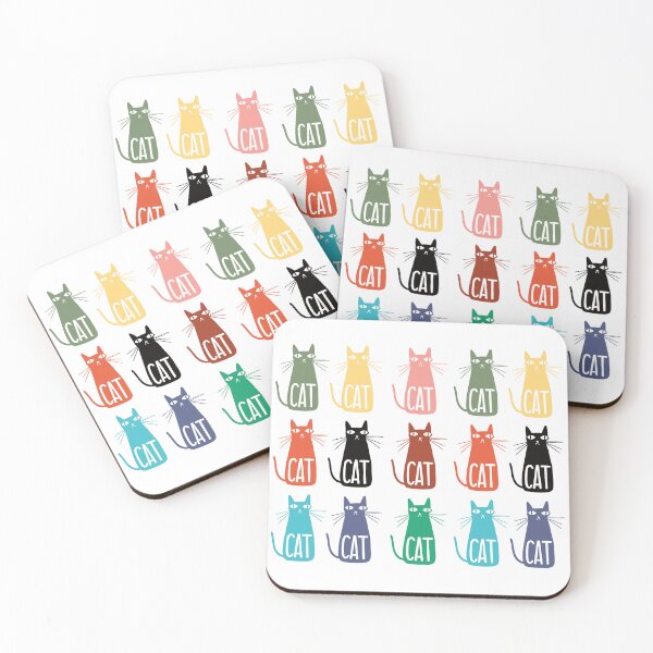 Item preview, Group Of Cool Hepcat Cats - 9 Lives - Landscape Pattern designed and sold by SorryFrog.