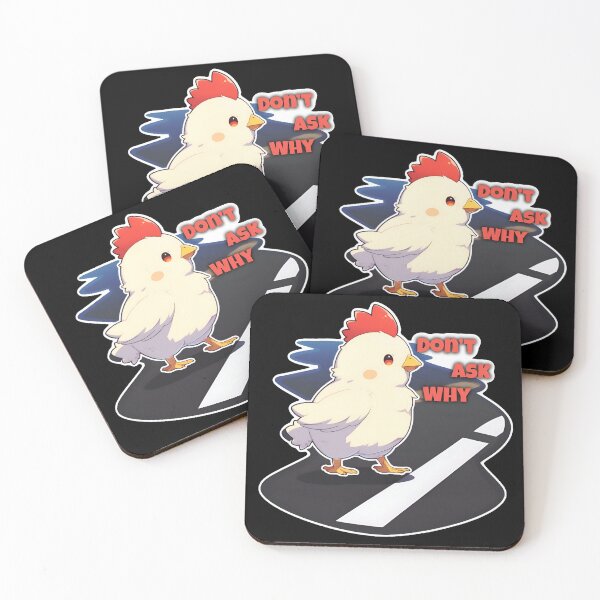 Item preview, Hydroflask Don't Ask Why Did the Chicken Cross The Road Hydroflask Sticker by Zeesdesign on Redbubble designed and sold by ZEESDESIGN.