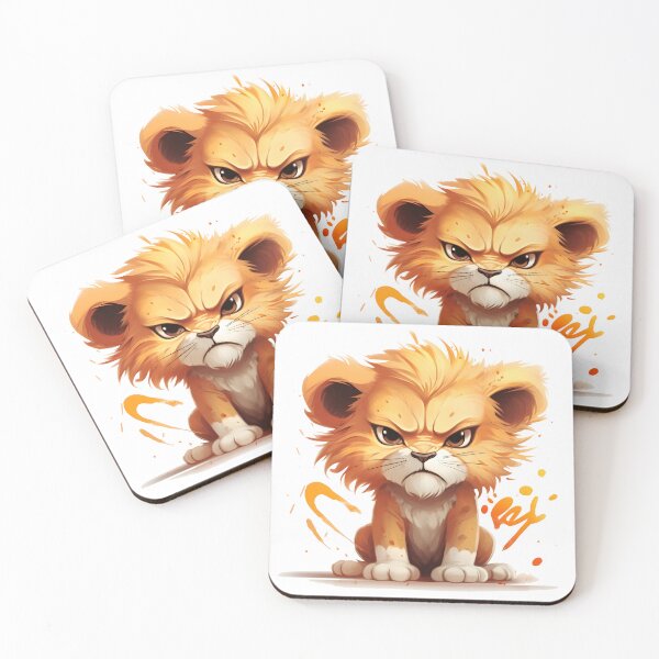 Item preview, Angry Lion Cub designed and sold by popa-che.