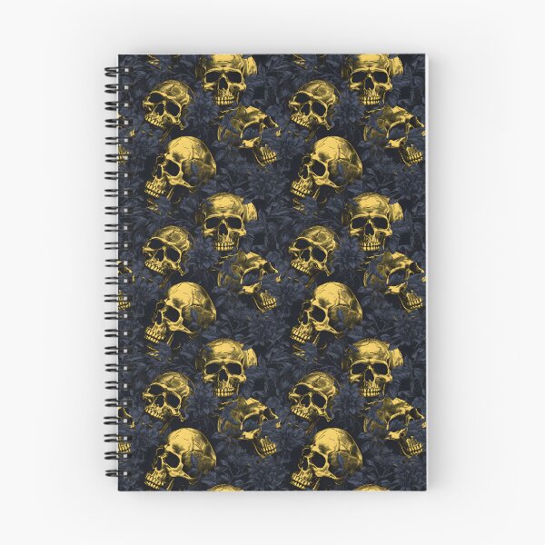Item preview, Charcoal and Yellow Skulls Composite Overlay Pattern #3 designed and sold by ARTficiallyAnon.