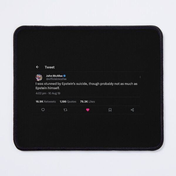Item preview, John McAfee - I was stunned... Tweet designed and sold by DF118.
