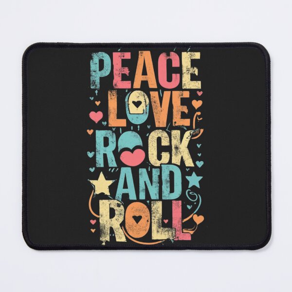 Item preview, Peace Love, Rock and Roll designed and sold by Sketch-Shack.