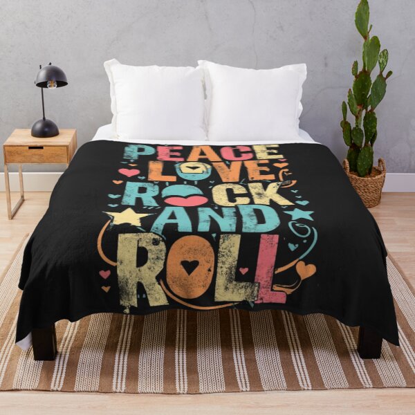 Item preview, Peace Love, Rock and Roll designed and sold by Sketch-Shack.