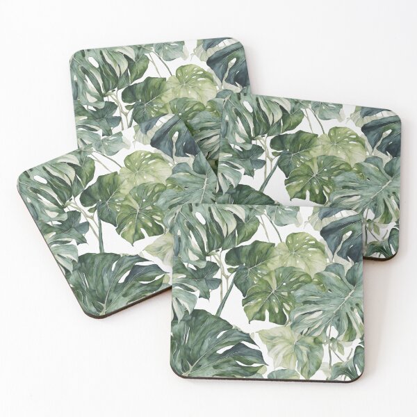 Item preview, Monstera Leaves in Watercolor designed and sold by RailtonArt.