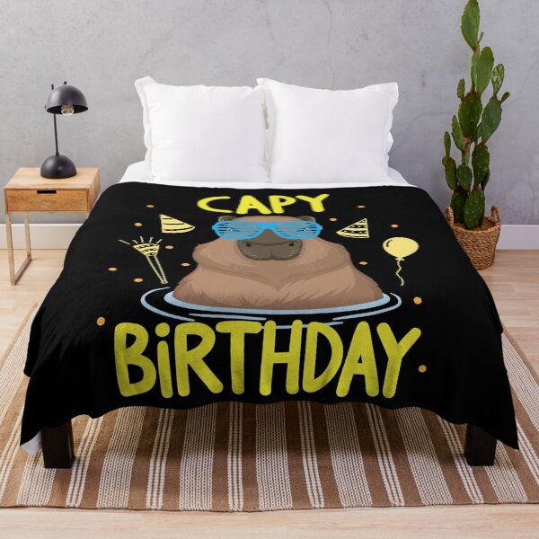 Item preview, Capybara Capy Birthday designed and sold by MooonTees.