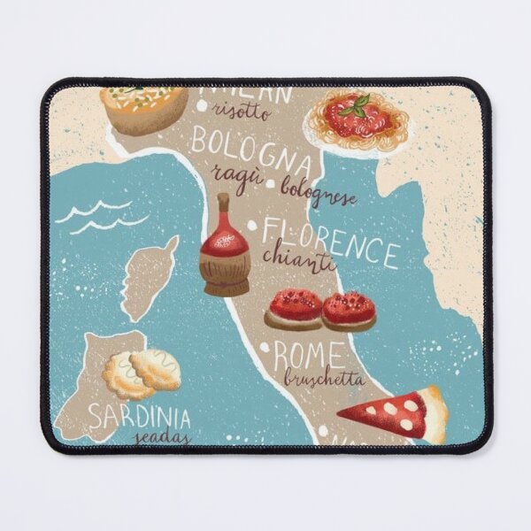 Item preview, pasta, italian, kitchen art, kitchen, italy, food, vintage, spaghetti, macaroni, italian food, vintage art, map designed and sold by peachcakecanvas.