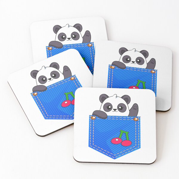 Item preview, Cute Panda in Pocket waving designed and sold by Designovas.