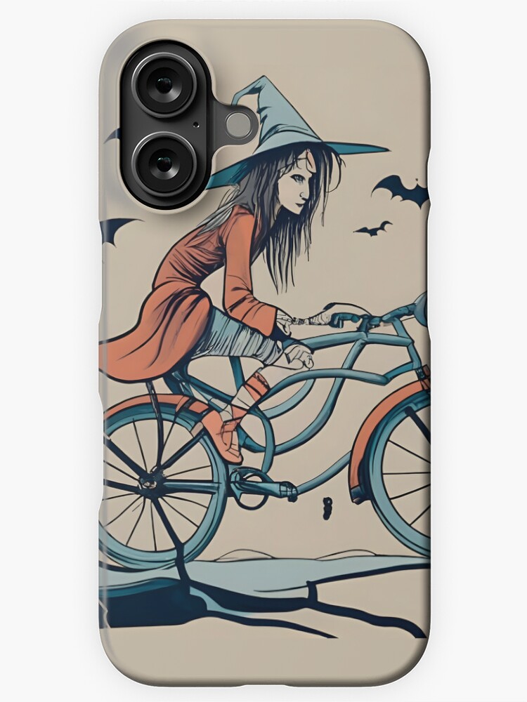 Thumbnail 1 of 4, iPhone Case, Halloween Witch on a bicycle designed and sold by Patricks-Art.