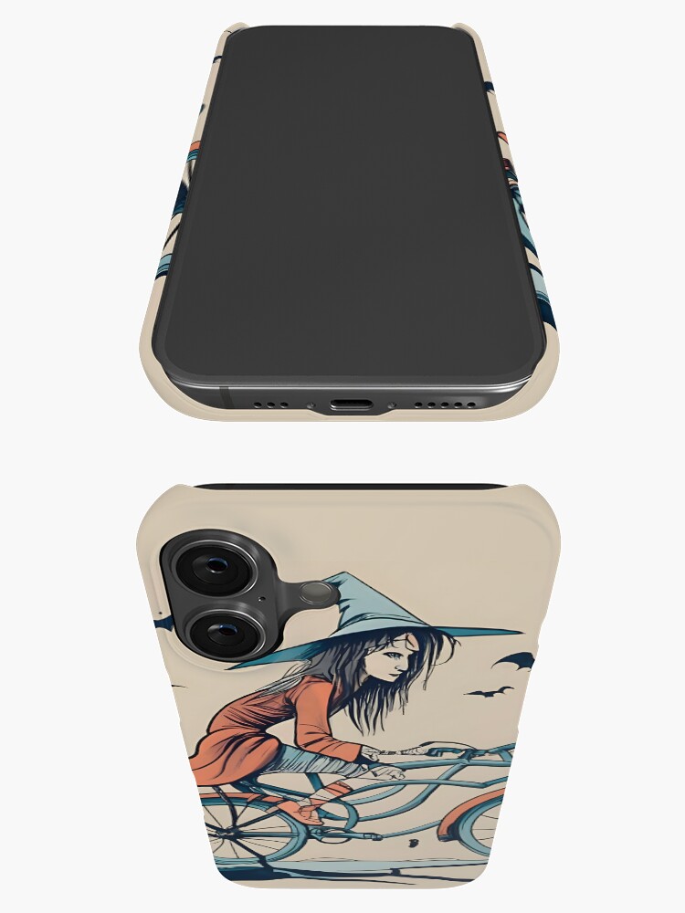 Thumbnail 3 of 4, iPhone Case, Halloween Witch on a bicycle designed and sold by Patricks-Art.