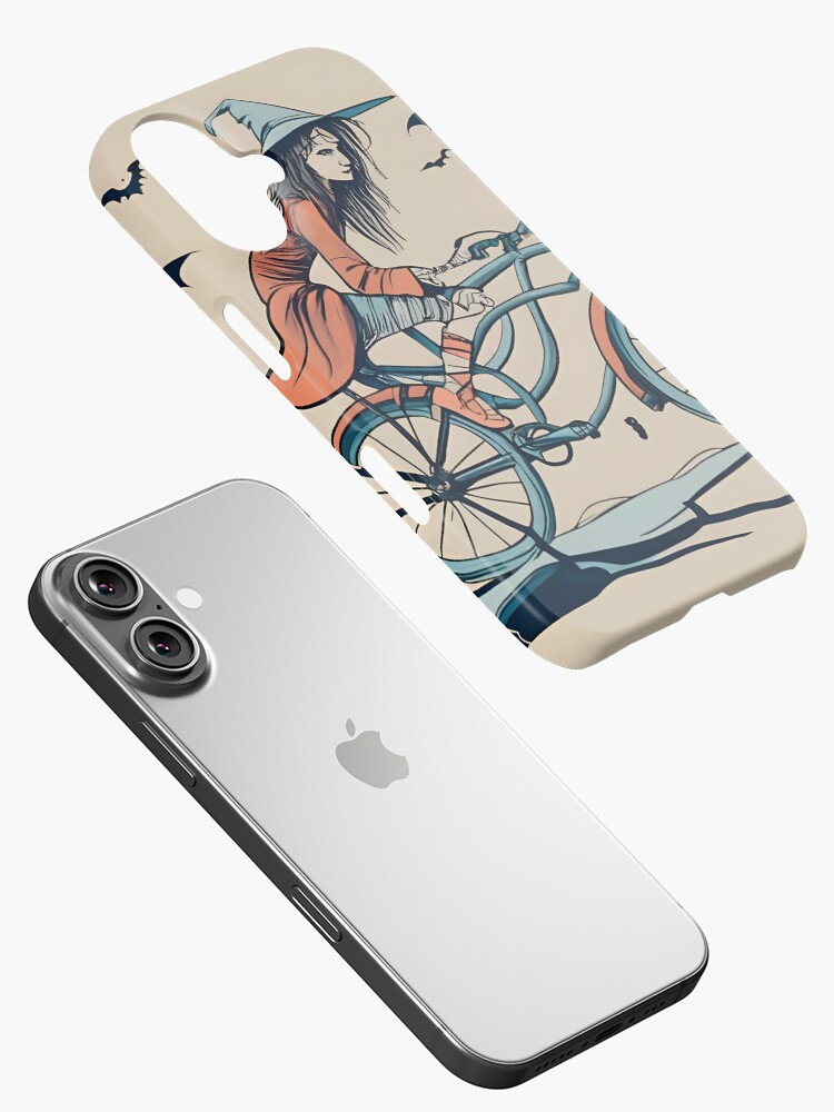 Thumbnail 2 of 4, iPhone Case, Halloween Witch on a bicycle designed and sold by Patricks-Art.
