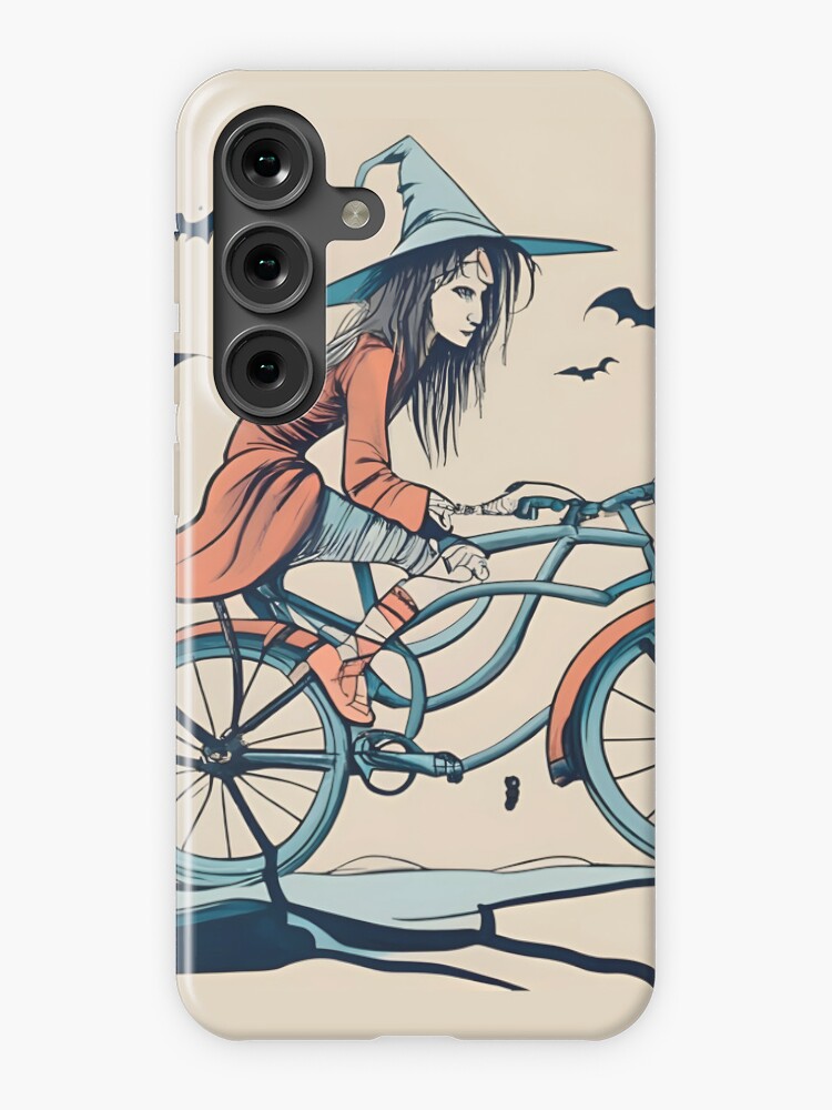 Thumbnail 1 of 4, Samsung Galaxy Phone Case, Halloween Witch on a bicycle designed and sold by Patricks-Art.