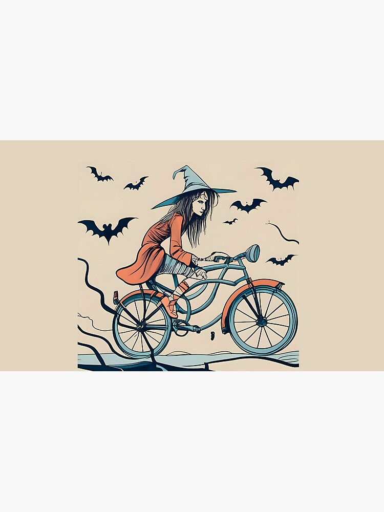 Thumbnail 4 of 4, Coffee Mug, Halloween Witch on a bicycle designed and sold by Patricks-Art.