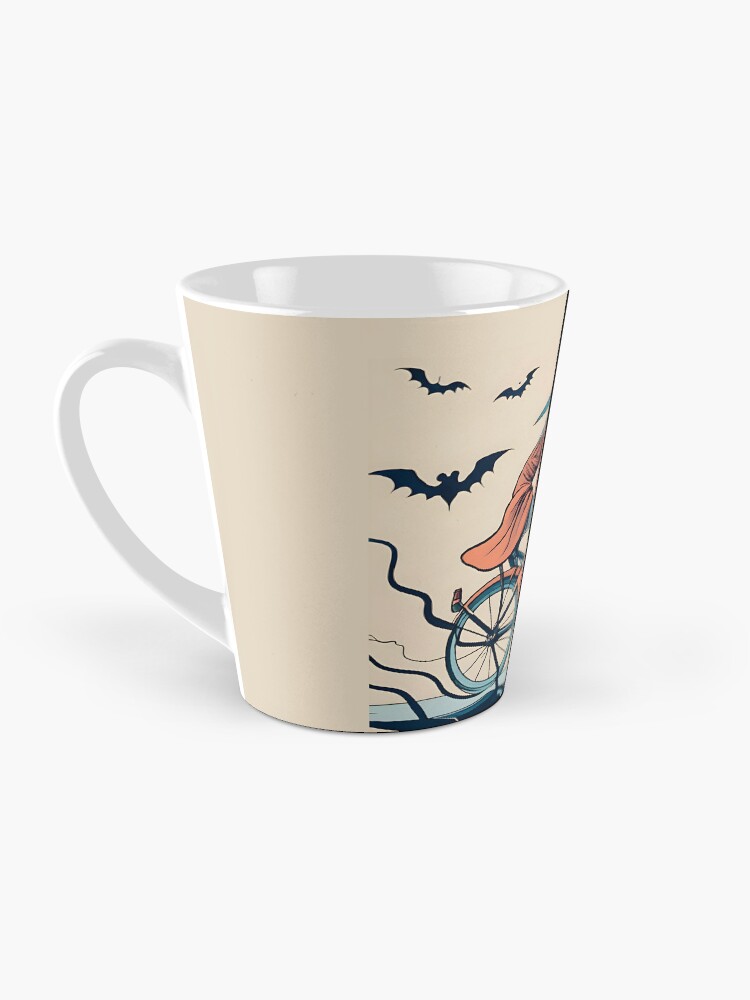 Thumbnail 3 of 4, Coffee Mug, Halloween Witch on a bicycle designed and sold by Patricks-Art.